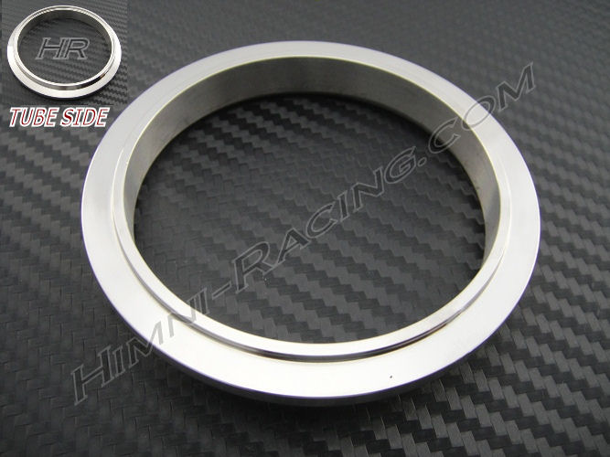2.25" V-band Flange - Special Ni-Resist INLET Step LIP Stainless - Click Image to Close